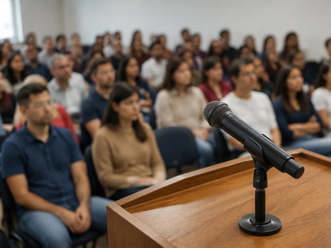 Mesa vista de cima com o esquema de um raciocínio desenhado à mão no papel